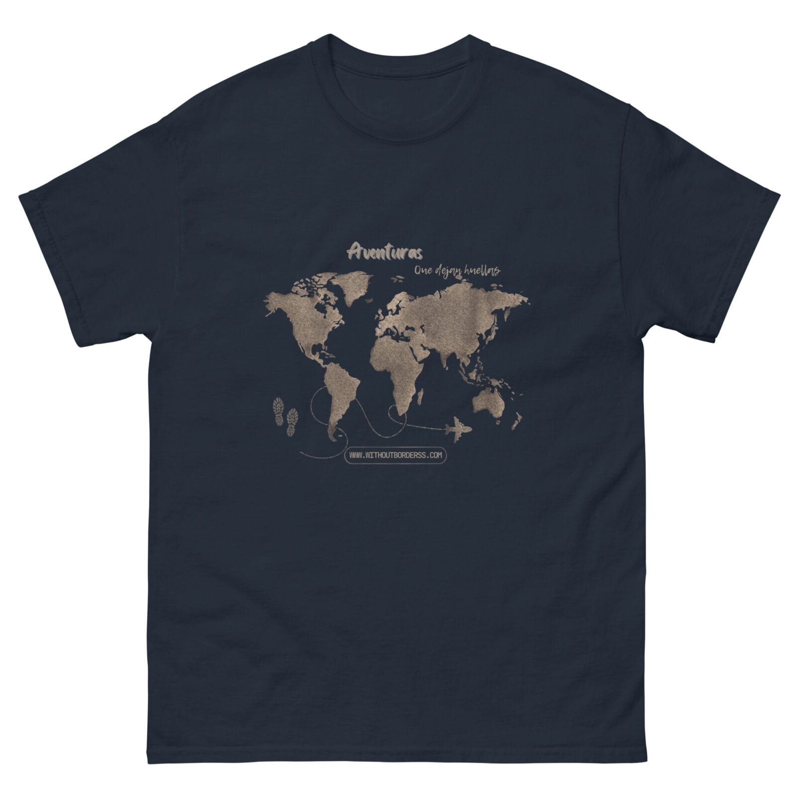 Polera Minimalista Mapa Mundi unisex - Imagen 6